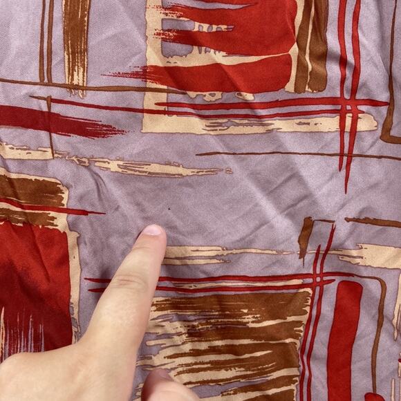 Corey Lynn Calter pink and red striped silk blouse - Picture 6 of 7